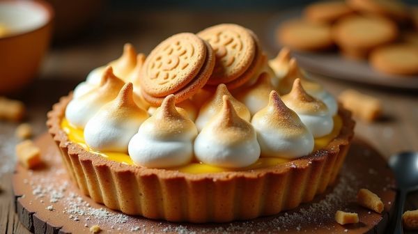 Comment réaliser une tarte citron meringuée spéculoos délicieuse